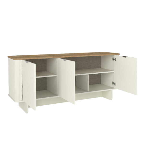 Μπουφές Bohema Megapap χρώμα ivory - sepet oak 180x47x76,6εκ. - Image 5