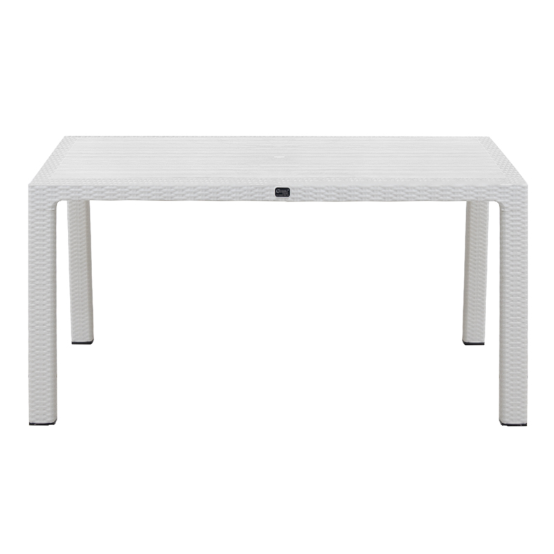 Τραπέζι πολυπροπυλενίου Kalan Megapap χρώμα λευκό 150x90x75εκ. - Image 2