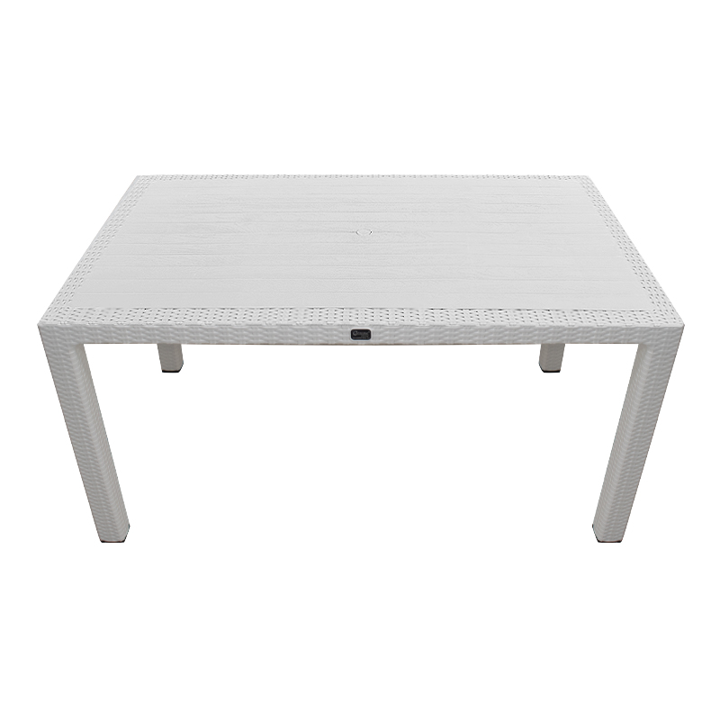 Τραπέζι πολυπροπυλενίου Kalan Megapap χρώμα λευκό 150x90x75εκ. - Image 3