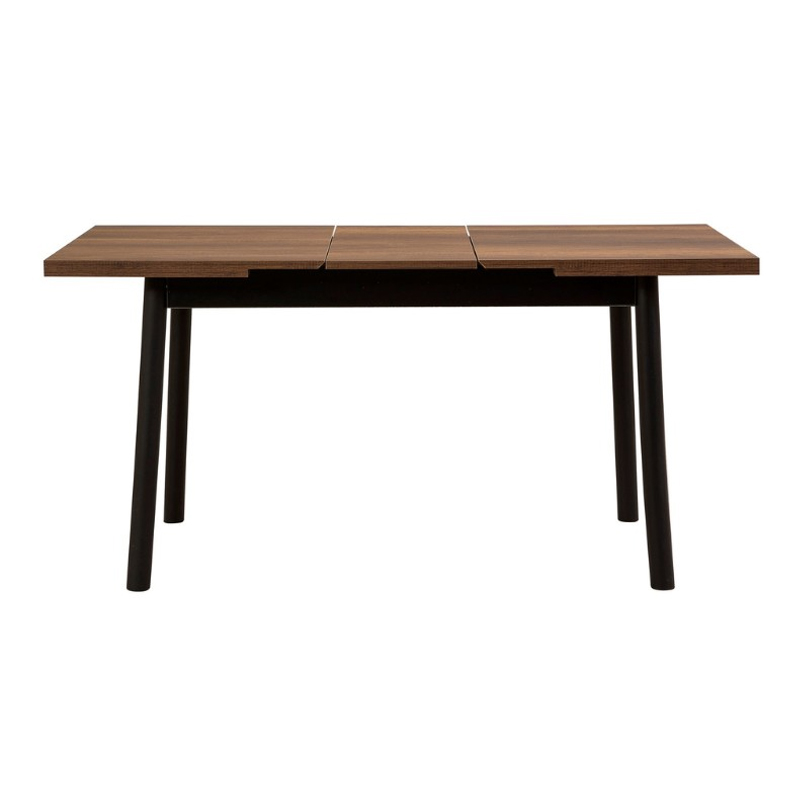 Τραπέζι Jemmy Megapap επεκτεινόμενο χρώμα καρυδί - μαύρο 120/153x75x77εκ. - Image 4