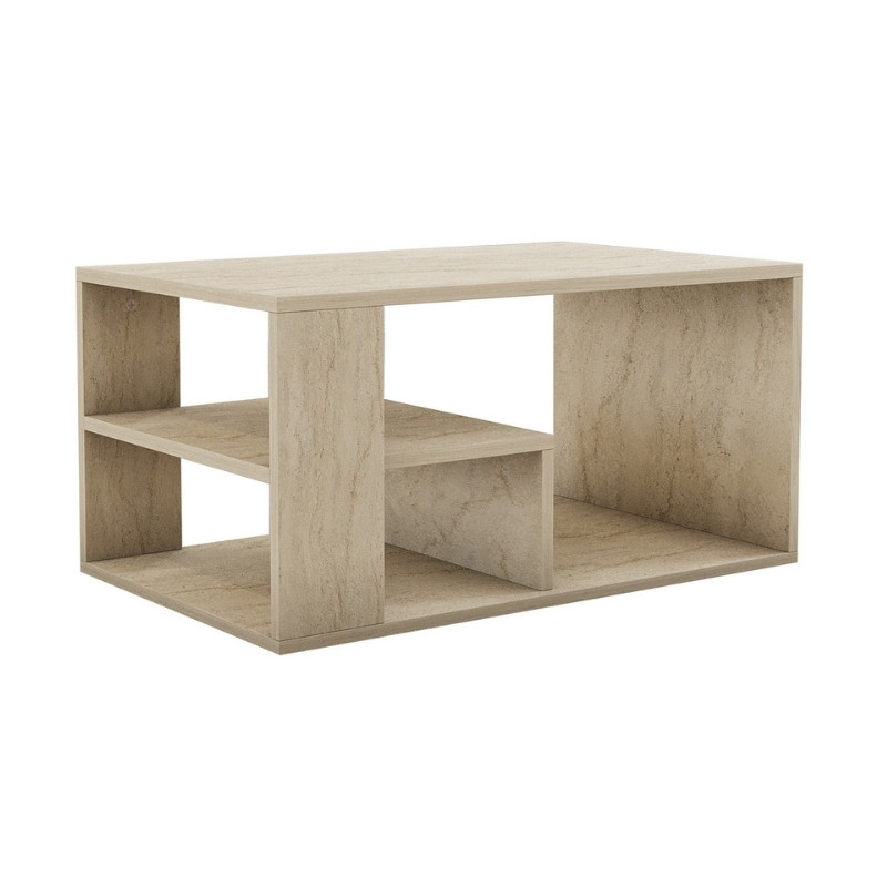 Τραπεζάκι σαλονιού Rodom Megapap χρώμα travertine 80x50x40εκ. - Image 3