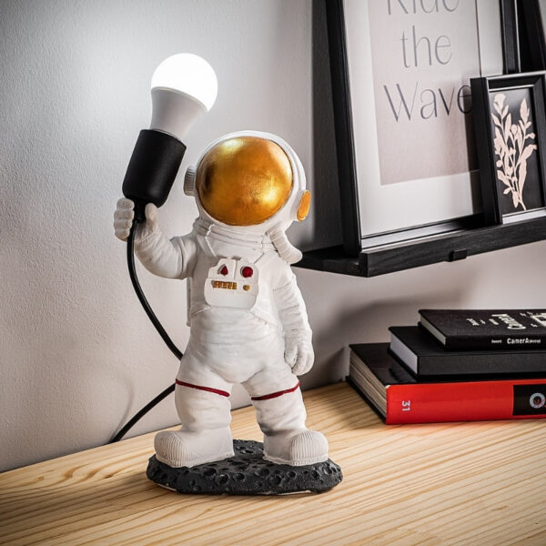 Φωτιστικό επιτραπέζιο Astronaut Megapap E27 πολυεστερικό χρώμα λευκό 20x15x32εκ. - Image 4