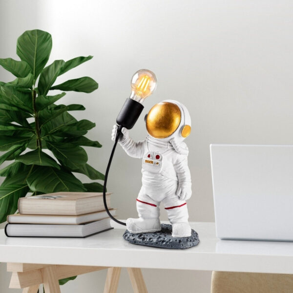 Φωτιστικό επιτραπέζιο Astronaut Megapap E27 πολυεστερικό χρώμα λευκό 20x15x32εκ. - Image 5