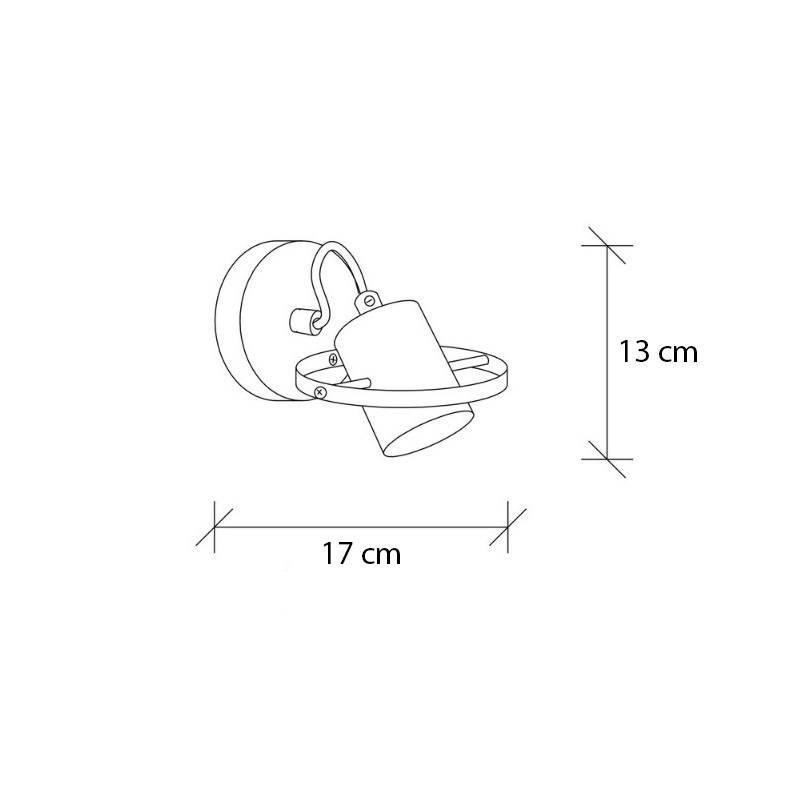 Απλίκα τοίχου Asen Megapap E27 μεταλλική χρώμα χρυσό vintage 12x17x13εκ. - Image 3