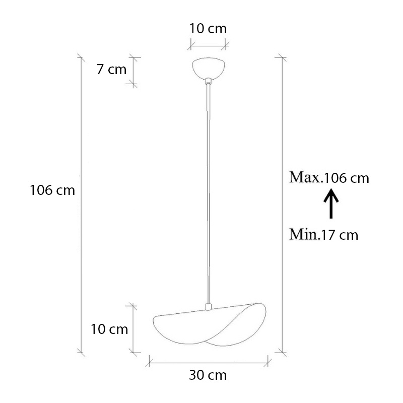 Φωτιστικό οροφής Vinci II Megapap E27 μεταλλικό μονόφωτο χρώμα χάλκινο vintage 30x20x106εκ. - Image 4