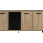 Craft Μπουφές με 4 πόρτες  178x41x86εκ. Artisan Oak / Μαύρο