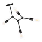 ΦΩΤΙΣΤΙΚΟ ΟΡΟΦΗΣ 4-ΦΩΤΟ LIGHTY HM7405.11 ΜΕΤΑΛΛΟ ΣΕ ΜΑΥΡΟ 57x5x52Υεκ.