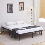 ΚΡΕΒΑΤΙ-ΥΠΟΣΤΡΩΜΑ ΔΙΠΛΟ MARKY HM694.01 ΜΕΤΑΛΛΙΚΟ ΜΑΥΡΟ ΓΙΑ ΣΤΡΩΜΑ 200x160εκ