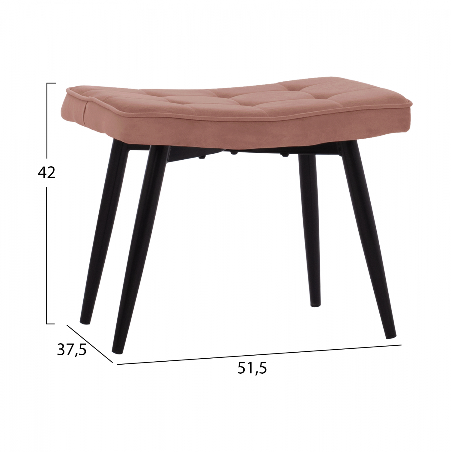 ΠΟΛΥΘΡΟΝΑ ΜΠΕΡΖΕΡΑ CRAWLEY ΜΕ ΥΠΟΠΟΔΙΟ HM8918.02 ΣΑΠΙΟ ΜΗΛΟ ΒΕΛΟΥΔΟ 70x57x103 εκ. - Image 3