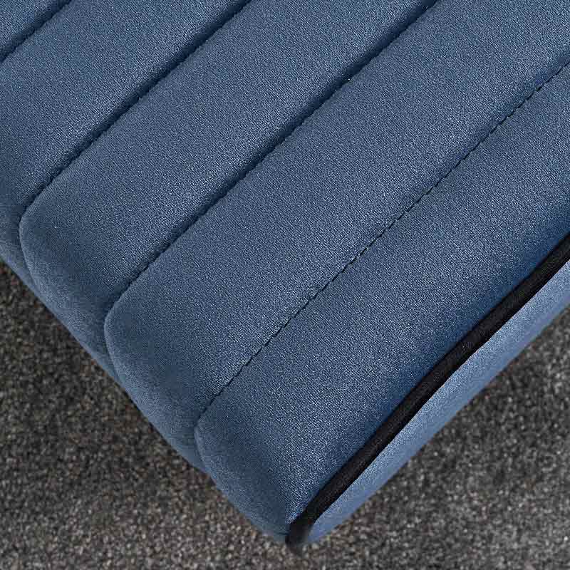 Σκαμπώ Mona Megapap βελούδινο χρώμα μπλε 40x40x40εκ. - Image 2