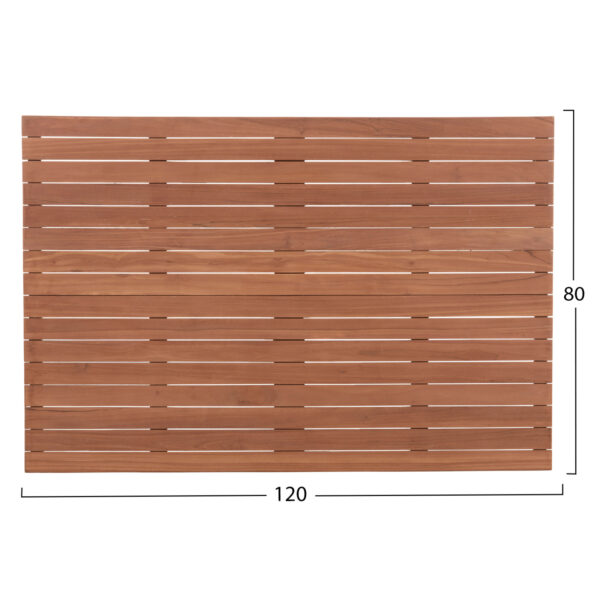 ΕΠΙΦΑΝΕΙΑ ΤΡΑΠΕΖΙΟΥ ΟΡΘΟΓΩΝΙΑ HM18138 ΞΥΛΟ TEAK--ΦΥΣΙΚΟ 120x80x4(πάχος)εκ. - Image 2