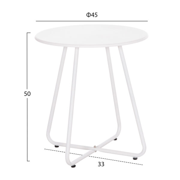 ΣΕΤ LOUNGE 3TMX ΕΞ.ΧΩΡΟΥ OREGO HM21107.02 ΑΛΟΥΜΙΝΙΟ & ΜΕΤΑΛΛΟ ΣΕ ΛΕΥΚΟ - Image 3