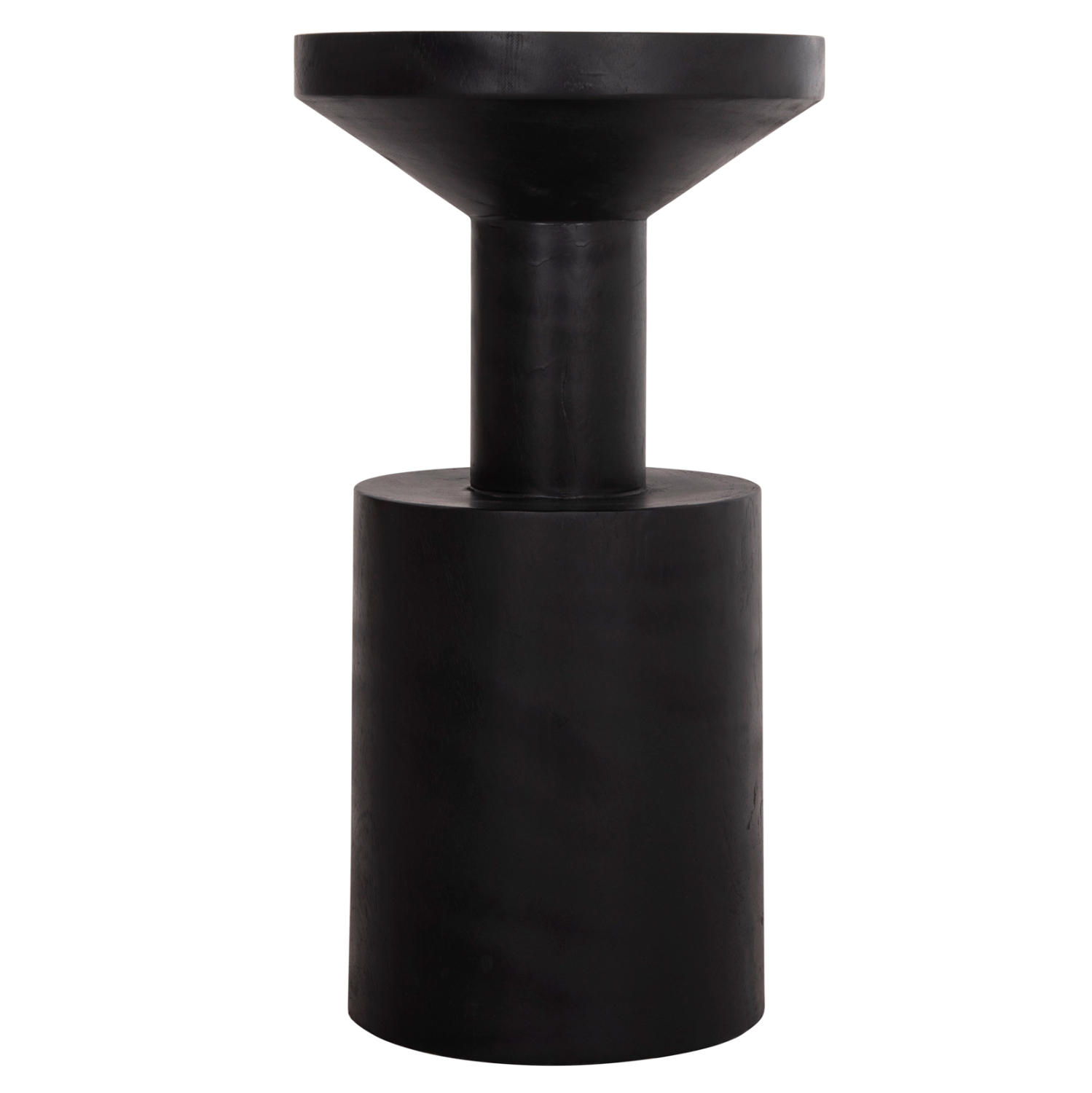 ΤΡΑΠΕΖΙ ΒΟΗΘΗΤΙΚΟ BERMAL HM9889.12 ΜΑΣΙΦ ΞΥΛΟ SUAR ΣΕ ΜΑΥΡΟ Φ35x65Υεκ. - Image 3