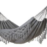 ΑΙΩΡΑ ΔΙΠΛΗ ΒΑΜΒΑΚΕΡΗ - ΔΙΑΣΤΑΣΕΙΣ:200 x150cm  ΓΚΡΙ ΜΕ ΚΡΟΣΙ  ΔΑΝΤΕΛΑ