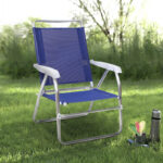 Καρεκλάκι παραλίας Alu Megapap αλουμινίου χρώμα μπλε 54x52x80εκ.