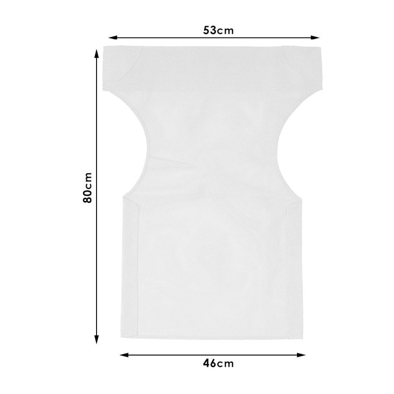 Διάτρητο πανί επαγγελματικό για πολυθρόνα σκηνοθέτη χρώματος λευκό Megapap - Image 2