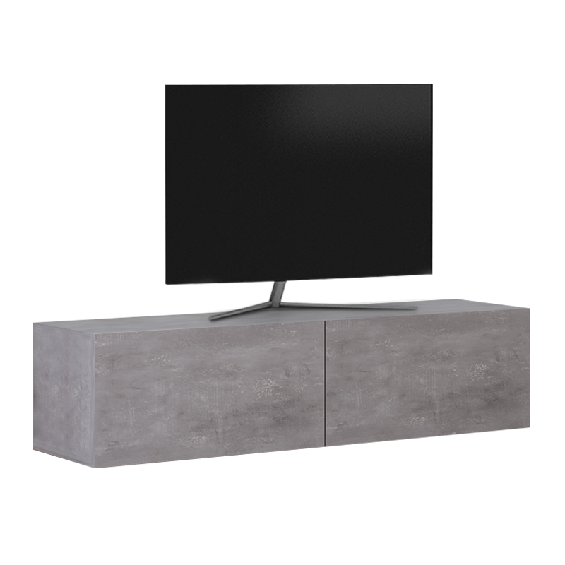 Έπιπλο τηλεόρασης επιτοίχιο Palm Megapap χρώμα γκρι ρετρό 120x32x30εκ. - Image 4