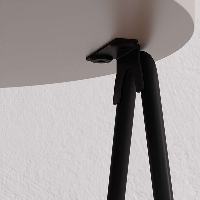 Τραπεζάκι βοηθητικό Essel Megapap χρώμα ανοιχτή μόκα 35x35x42εκ. - Image 2