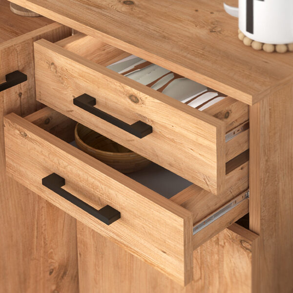 Παπουτσοθήκη - ντουλάπι Polly Megapap χρώμα pine oak 108x35x108εκ. - Image 3