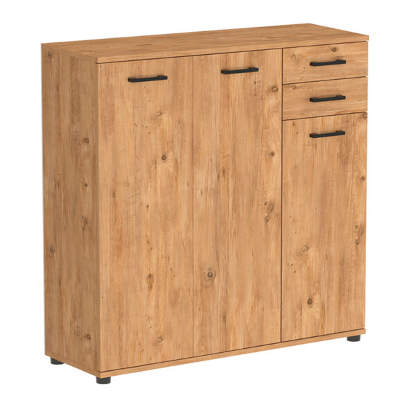 Παπουτσοθήκη - ντουλάπι Polly Megapap χρώμα pine oak 108x35x108εκ. - Image 4