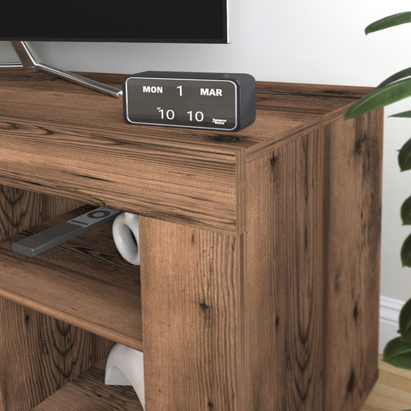 Έπιπλο τηλεόρασης Midili Megapap χρώμα καπνιστή καρυδιά 135x42x60,7εκ. - Image 3