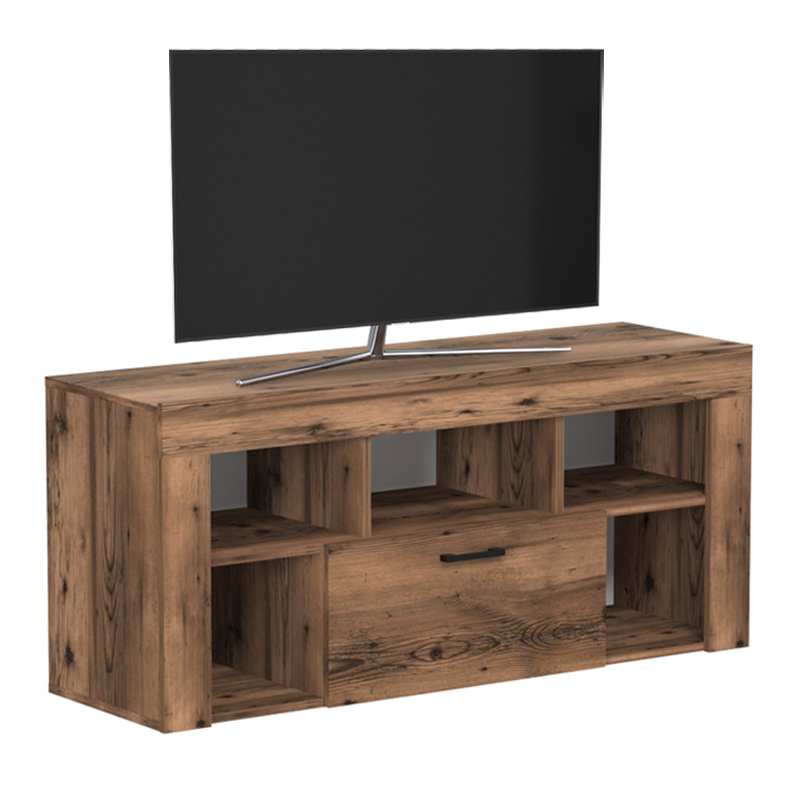 Έπιπλο τηλεόρασης Midili Megapap χρώμα καπνιστή καρυδιά 135x42x60,7εκ. - Image 4