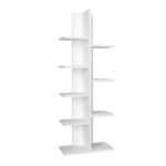 Βιβλιοθήκη Tree Megapap χρώμα λευκό 45x21,4x121,8εκ.