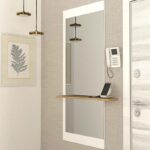 Καθρέπτης τοίχου Piyar Μegapap χρώμα λευκό 60x14,6x150εκ.