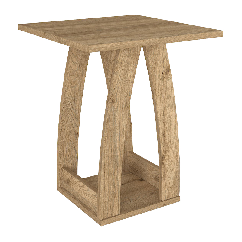 Τραπεζάκι βοηθητικό - Κομοδίνο Deros Megapap χρώμα sepet oak 45x45x56εκ. - Image 3