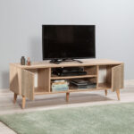Έπιπλο τηλεόρασης Soho Megapap χρώμα sonoma 140x40x50 εκ.
