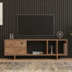 Έπιπλο τηλεόρασης Folsom Megapap χρώμα atlantic pine 140x29,9x45εκ.