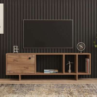 Έπιπλο τηλεόρασης Folsom Megapap χρώμα atlantic pine 140x29,9x45εκ.