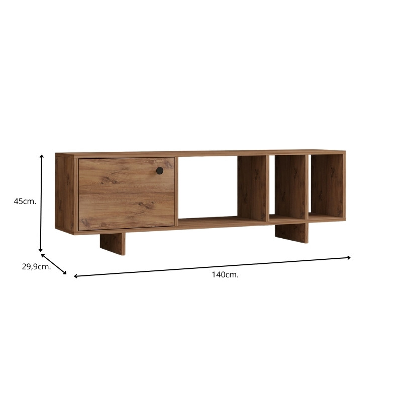 Έπιπλο τηλεόρασης Folsom Megapap χρώμα atlantic pine 140x29,9x45εκ. - Image 5