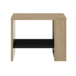 Nael κομοδίνο 44x36x35εκ. Rookwood Oak / Μαύρο