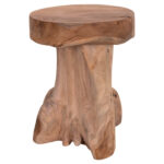 ΒΟΗΘΗΤΙΚΟ ΤΡΑΠΕΖΑΚΙ LOGG HM9351.11 ΜΑΣΙΦ ΞΥΛΟ ΤEAK ΦΥΣΙΚΟ Φ35X45Yεκ.