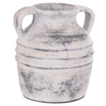 ΔΙΑΚΟΣΜΗΤΙΚΟ ΕΠΙΤΡΑΠΕΖΙΟ ΒΑΖΟ VERMO HM4398 ΤΕΡΑΚΟΤΑ ΣΕ ΑΝΟΙΧΤΟ ΓΚΡΙ Φ21x22Υεκ.