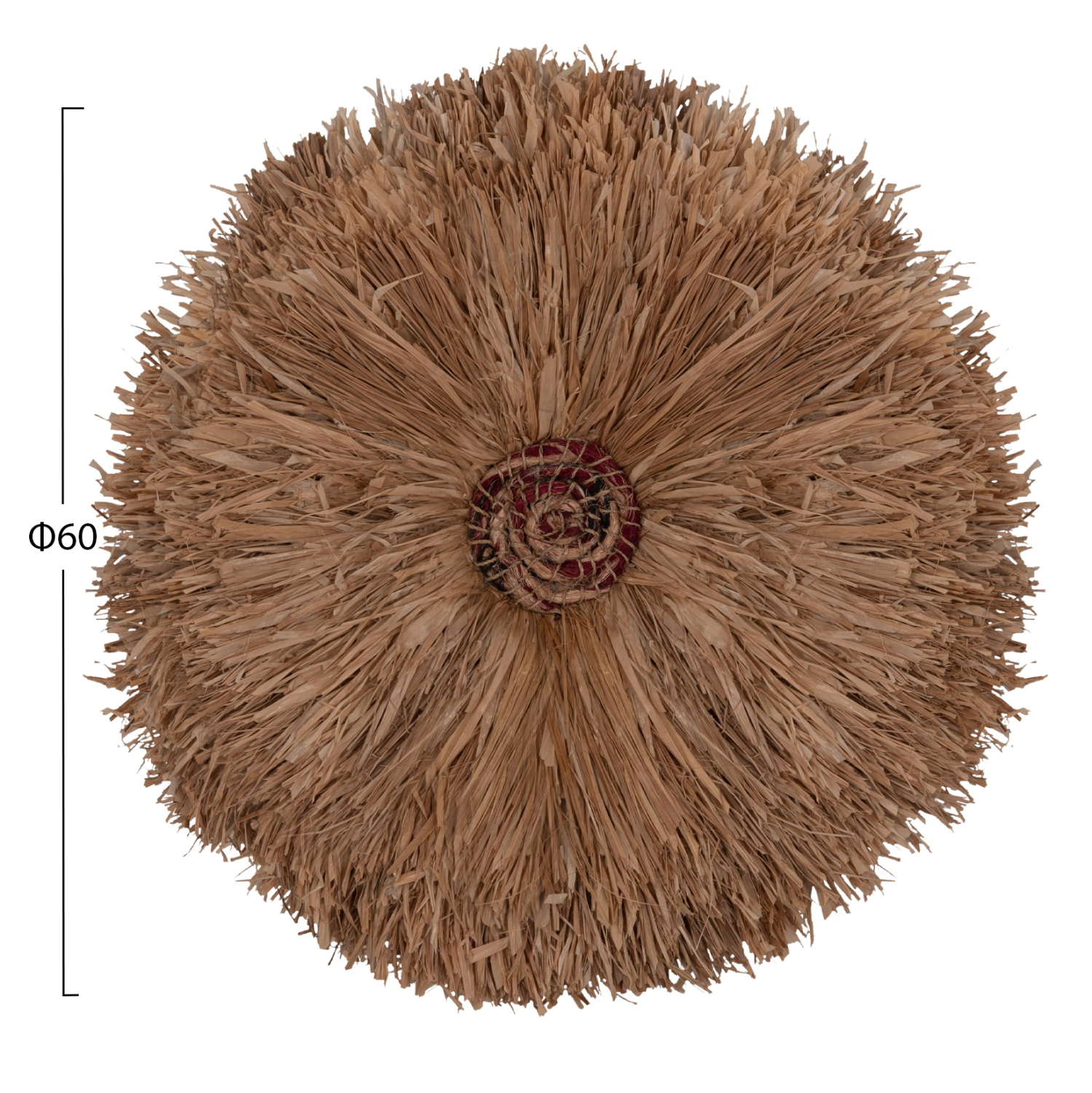 ΔΙΑΚΟΣΜΗΤΙΚΟ ΤΟΙΧΟΥ ΣΤΡΟΓΓΥΛΟ ABOR HM4717 ΙΝΕΣ SISAL ΦΥΣΙΚΟ Φ60εκ. - Image 2