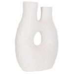 ΕΠΙΤΡΑΠΕΖΙΟ ΔΙΑΚΟΣΜΗΤΙΚΟ ΒΑΖΟ NAMENTIS HM4665.02L ΛΕΥΚΗ ΤΕΡΑΚΟΤΑ--27x13.5x37Υεκ