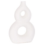 ΕΠΙΤΡΑΠΕΖΙΟ ΔΙΑΚΟΣΜΗΤΙΚΟ ΒΑΖΟ FIORIN HM4666.02S ΤΕΡΑΚΟΤΑ ΣΕ ΛΕΥΚΟ--21x7.5x31Υεκ.