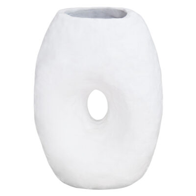 ΕΠΙΤΡΑΠΕΖΙΟ ΔΙΑΚΟΣΜΗΤΙΚΟ ΒΑΖΟ NAMENTIS HM4673.02L ΛΕΥΚΗ ΤΕΡΑΚΟΤΑ--26.5x16x36.5Υεκ