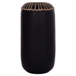 ΕΠΙΤΡΑΠΕΖΙΟ ΔΙΑΚΟΣΜΗΤΙΚΟ ΒΑΖΟ LENNOX HM4675.01S TΕΡΑΚΟΤΑ ΣΕ ΜΑΥΡΟ--Φ18x33Υεκ.