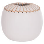 ΕΠΙΤΡΑΠΕΖΙΟ ΔΙΑΚΟΣΜΗΤΙΚΟ ΒΑΖΟ LENNOX HM4675.02L TΕΡΑΚΟΤΑ ΣΕ ΛΕΥΚΟ--Φ22x20Υεκ.