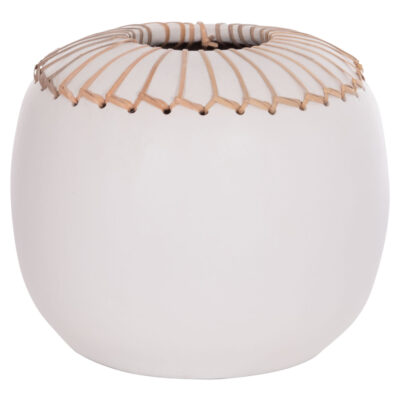 ΕΠΙΤΡΑΠΕΖΙΟ ΔΙΑΚΟΣΜΗΤΙΚΟ ΒΑΖΟ LENNOX HM4675.02L TΕΡΑΚΟΤΑ ΣΕ ΛΕΥΚΟ--Φ22x20Υεκ.