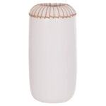 ΕΠΙΤΡΑΠΕΖΙΟ ΔΙΑΚΟΣΜΗΤΙΚΟ ΒΑΖΟ LENNOX HM4675.02S TΕΡΑΚΟΤΑ ΣΕ ΛΕΥΚΟ--Φ18x33Υεκ.