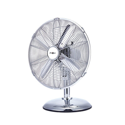 Ανεμιστήρας Επιτραπέζιος PRΤF-80579 Primo 12'' 30εκ. Μεταλλικός Χρώμιο