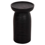 ΤΡΑΠΕΖΙ ΒΟΗΘΗΤΙΚΟ LOKI HM9899.12 ΜΑΣΙΦ ΞΥΛΟ SUAR ΣΕ ΜΑΥΡΟ Φ30x50Υεκ.