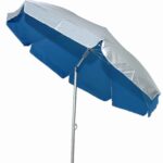 Velco ΟΜΠΡΕΛΑ ΒΕΡΑΝΤΑΣ -ΚΗΠΟΥ-ΘΑΛΑΣΣΗΣ ΜΠΛΕ ΜΕ ΕΞΩΤ.ΑΣΗΜΙ ΕΠΙΣΤΡΩΣΗ & ΜΕ ΒΙΔΩΤΗ ΒΑΣΗ 2,2m ΑΛΟΥΜΙΝΙΟΥ