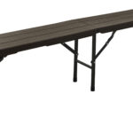 ΠΑΓΚΑΚΙ ΜΕΤΑΛΛΙΚΟ  CATERING ΠΤΥΣΣΟΜΕΝΟ ΣΕ ΑΠΟΜΙΜΗΣΗ ΞΥΛΟΥ-ΔΙΑΣΤΑΣΕΙΣ: L180xW25xH43cm