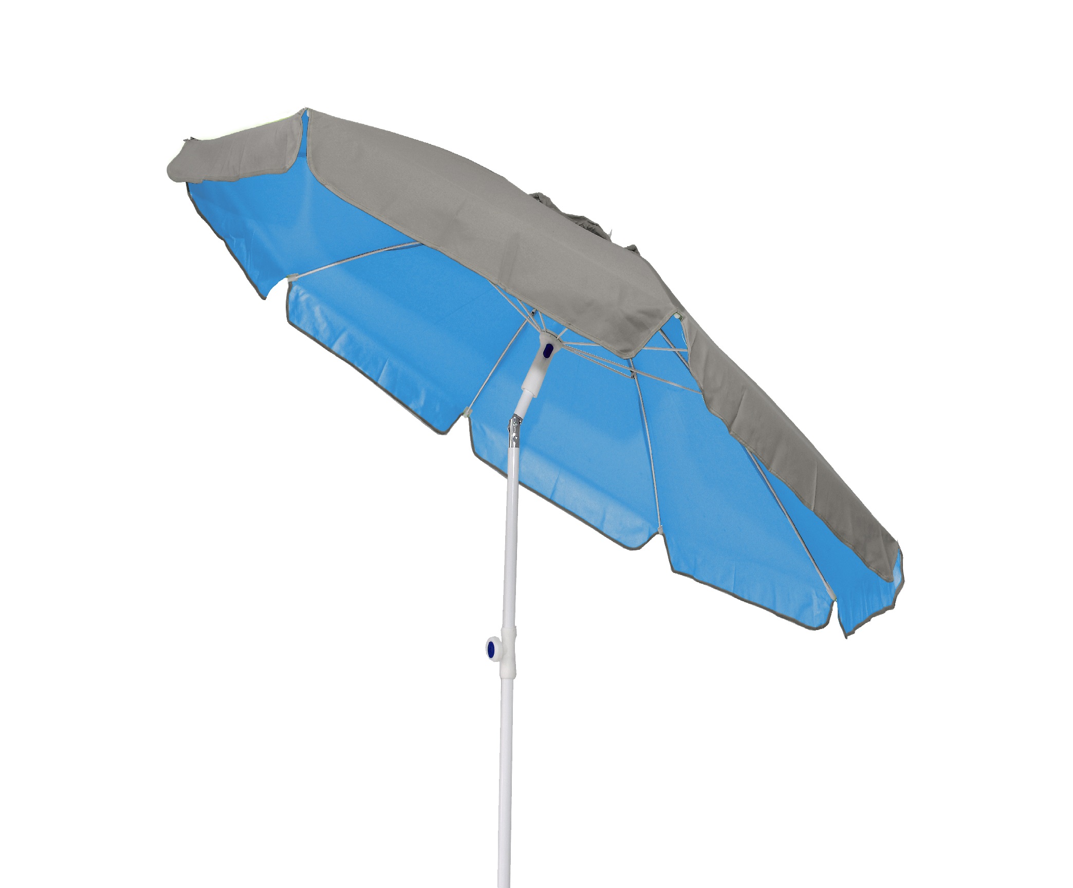 Velco ΟΜΠΡΕΛΑ ΒΕΡΑΝΤΑΣ -ΚΗΠΟΥ-ΘΑΛΑΣΣΗΣ ΜΠΛΕ ΜΕ ΕΞΩΤΕΡΙΚΗ ΑΣΗΜΙ ΕΠΙΣΤΡΩΣΗ 2m ΜΕΤΑΛΛΙΚΗ