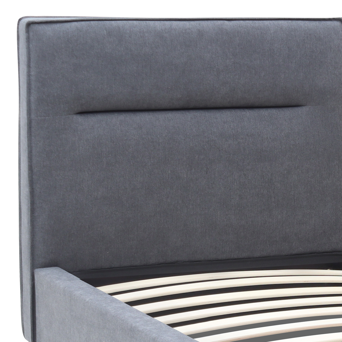 Κρεβάτι Megan Megapap υφασμάτινο χρώμα ανθρακί 160x200εκ. - Image 4